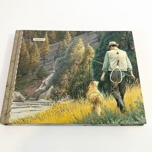 Outdoorsman Lined Journal Hunting Fishing Dogs Wilderness Fathers Day Nature